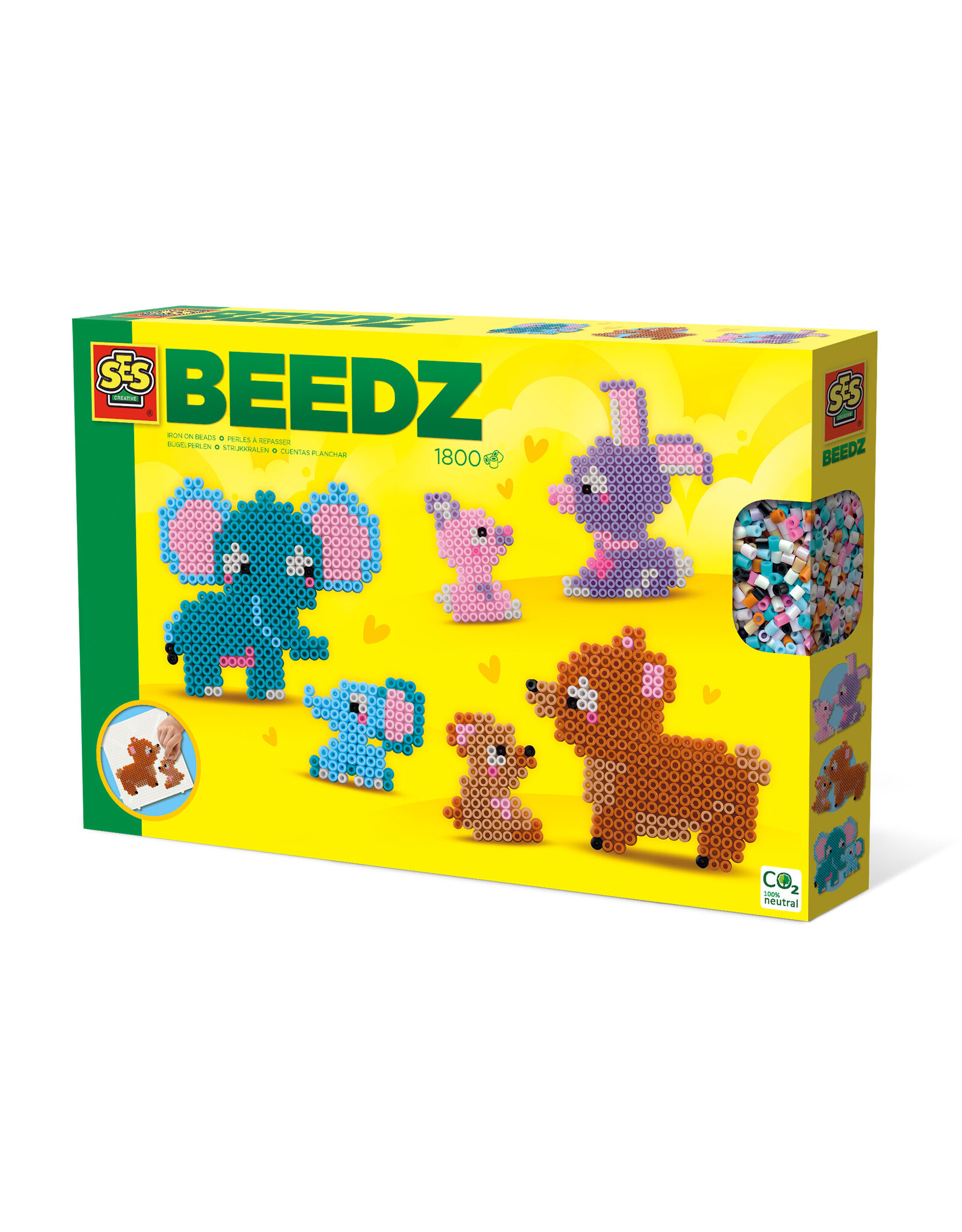SES Creative SES Beedz Iron on beads - Cute family animals
