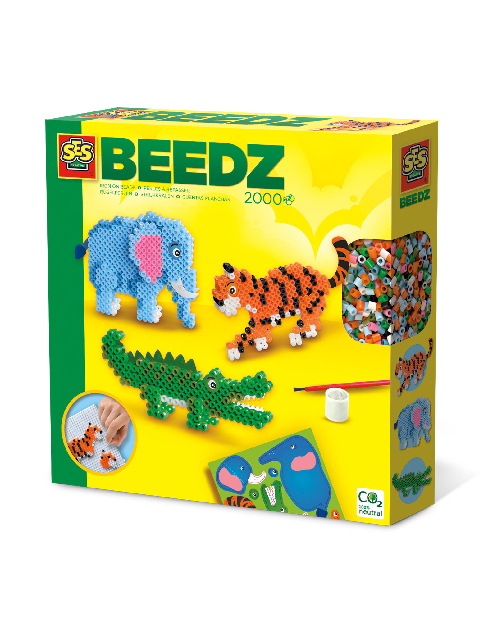 SES Creative SES Beedz Iron on beads - Safari animals