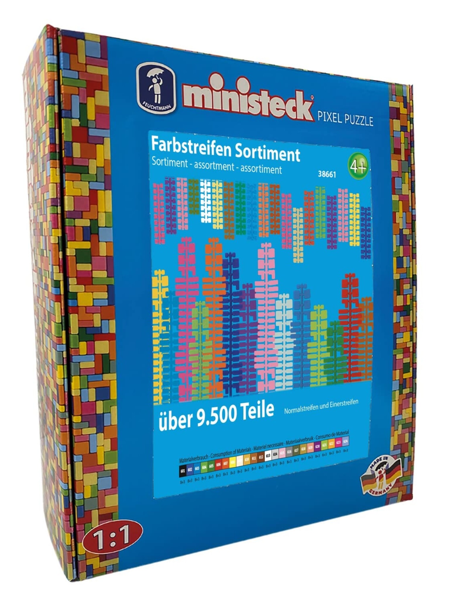 Ministeck Feuchtmann - ministeck Farbstreifen Set XXL-Box