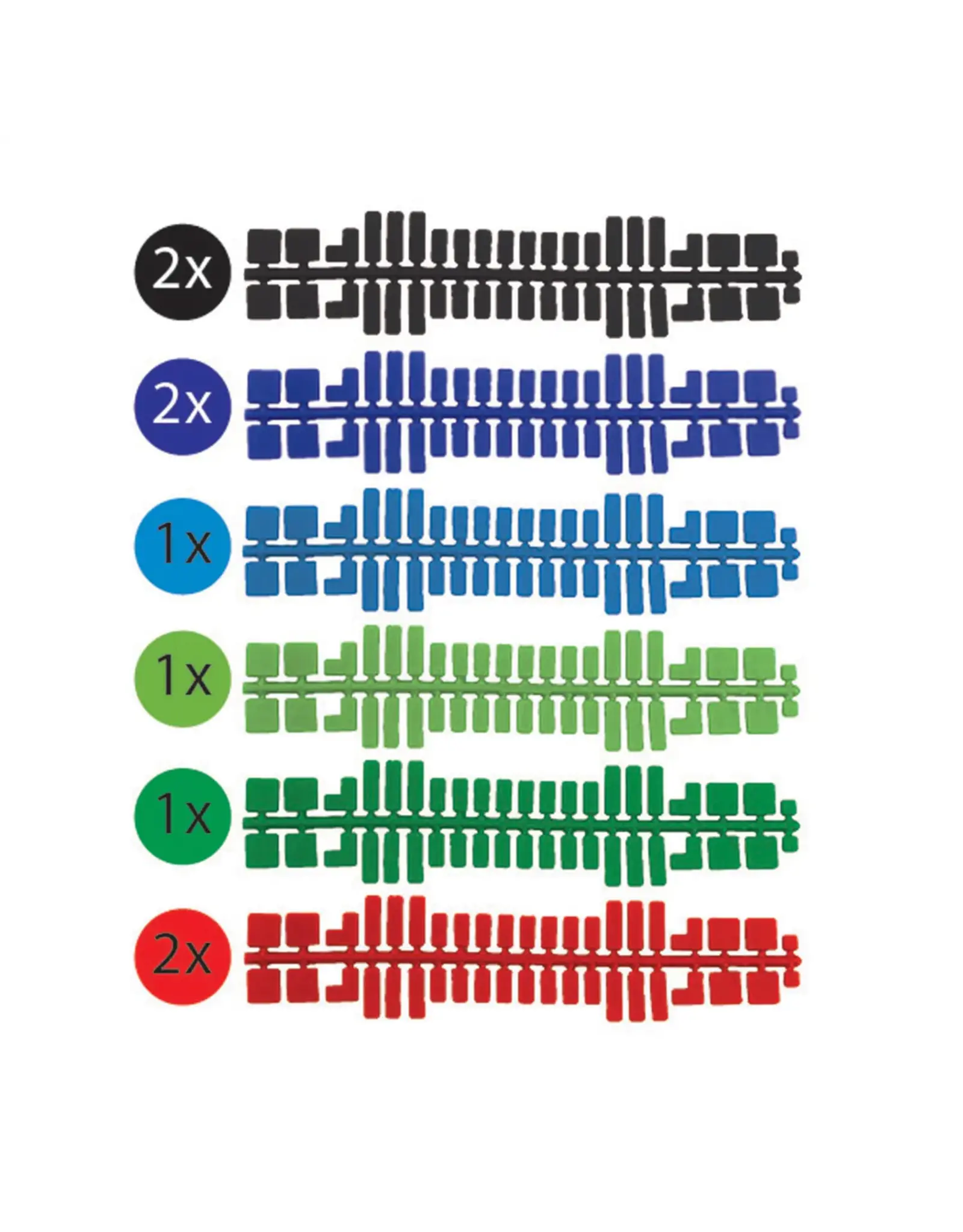 Ministeck Feuchtmann - Ministeck standard color strips (set 1)