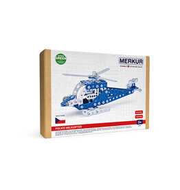 Merkur Police helicopter - metal construction set - 142 parts