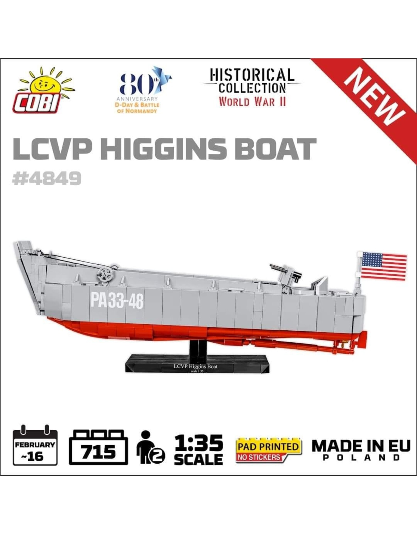 COBI COBI 4849 LCVP- Higgins Boat