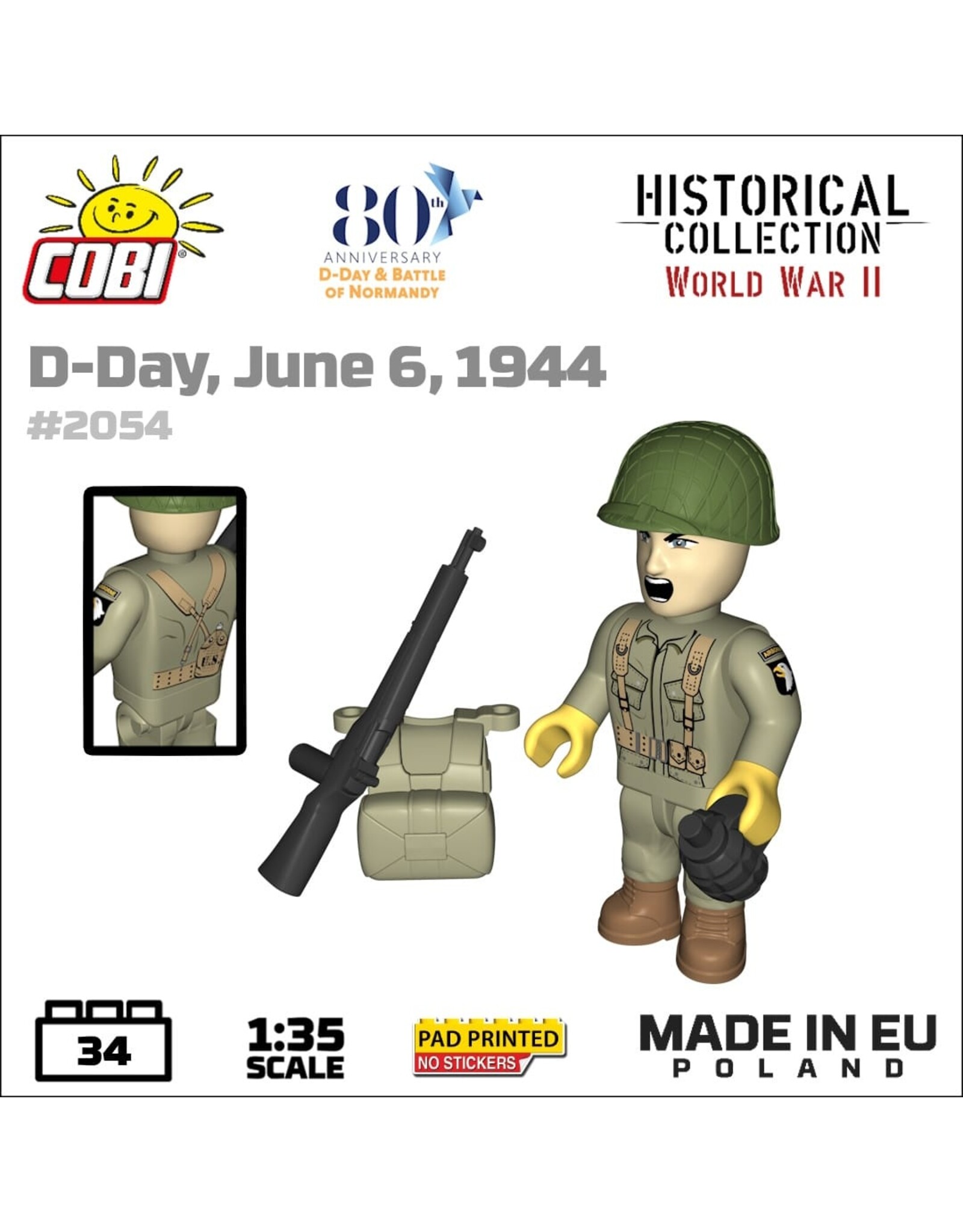 COBI COBI 2054 3 Figuren D-Day 1944