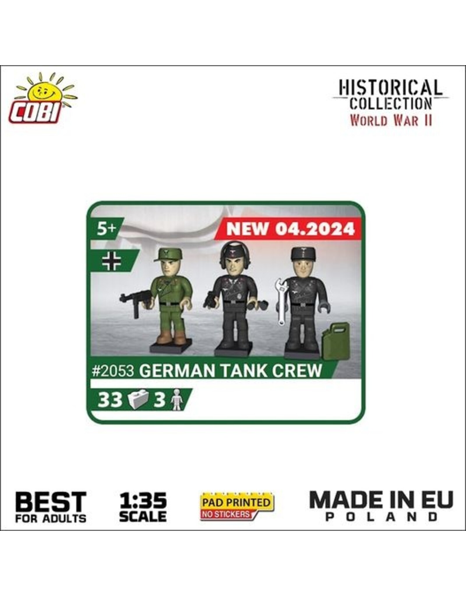 COBI COBI 2053 3 Figuren German Tank Crew