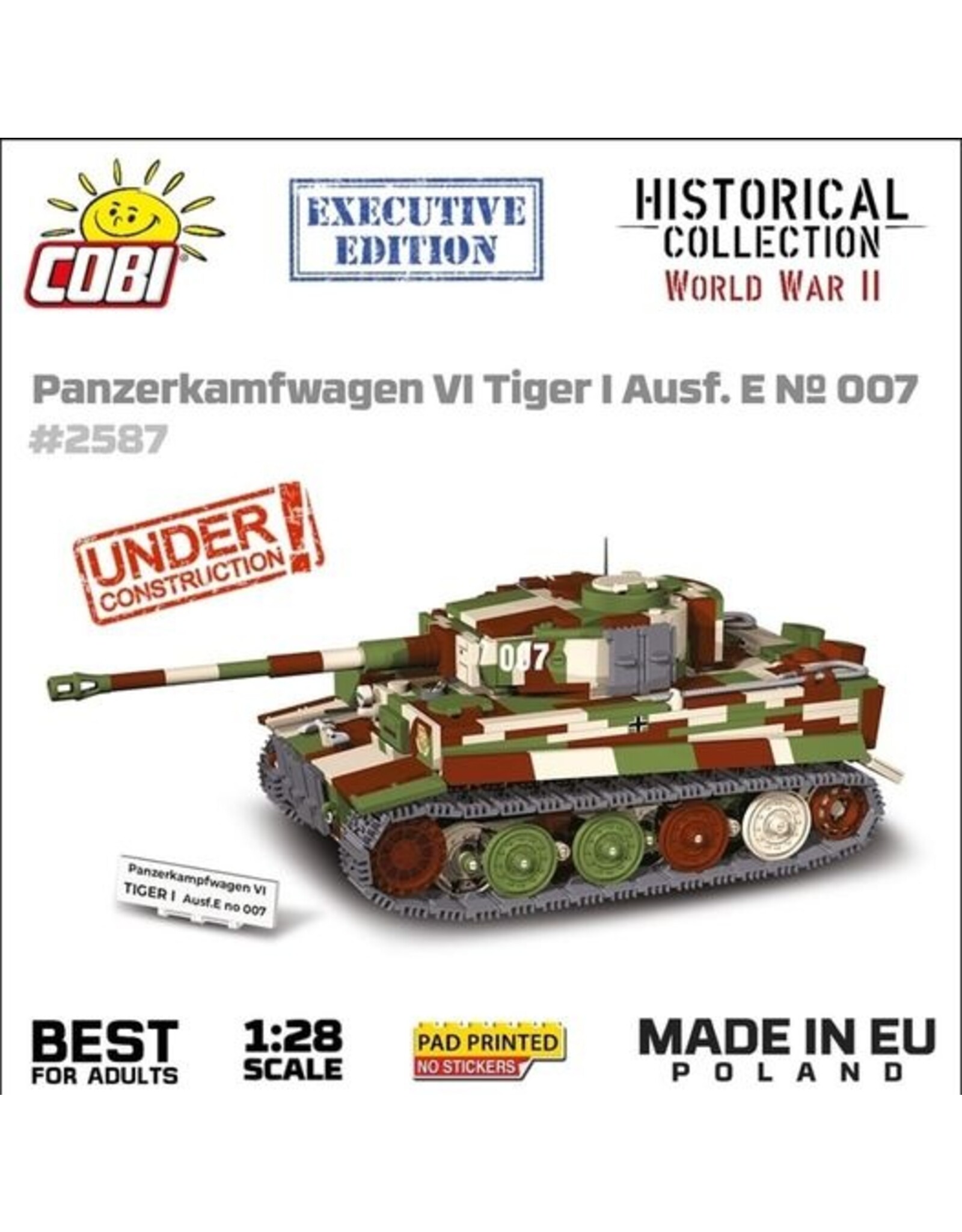COBI COBI 2587  Panzerkamfwagen VI Tiger I Ausf. E No. 007