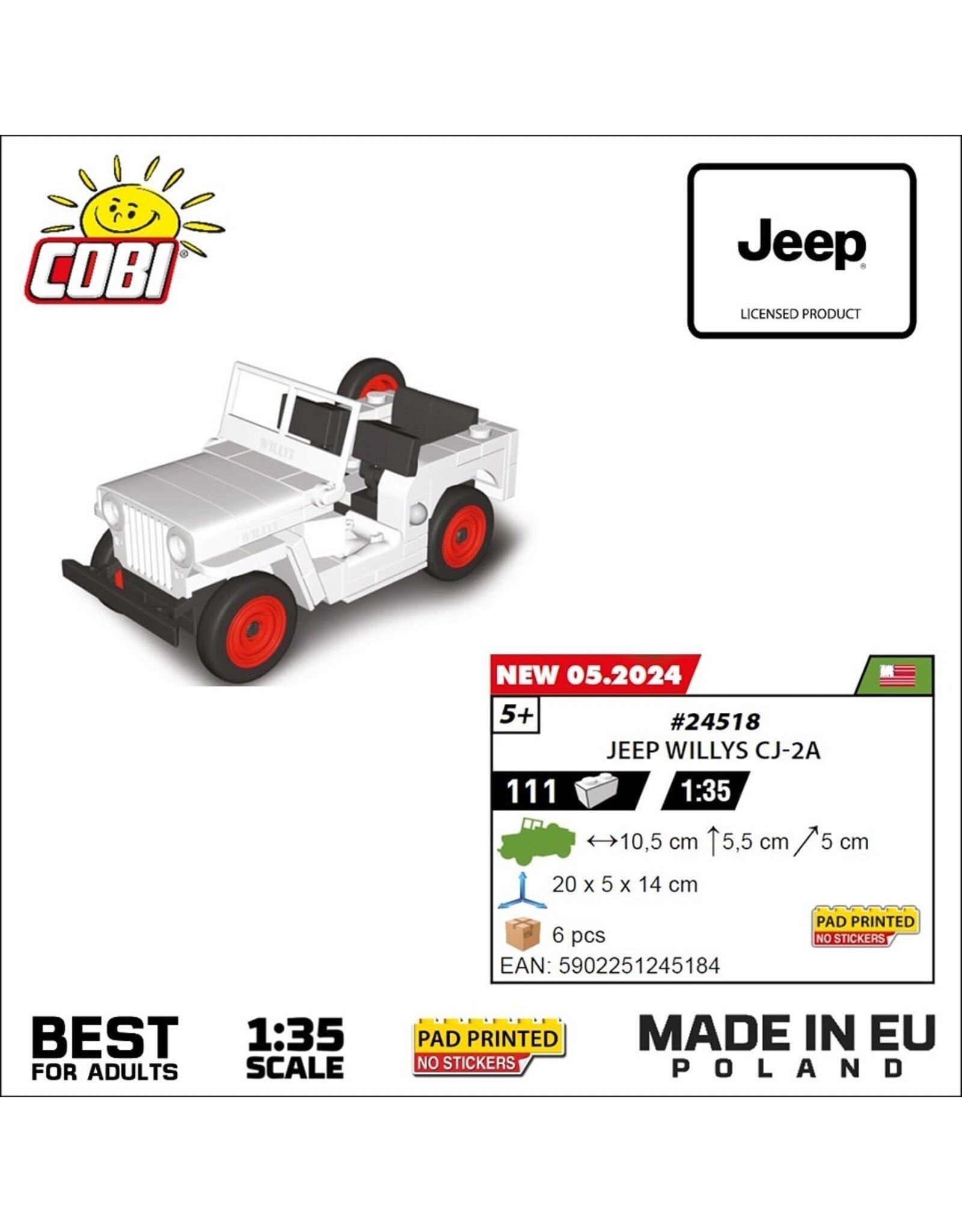 COBI COBI 24518 JEEP WILLYS CJ-2A