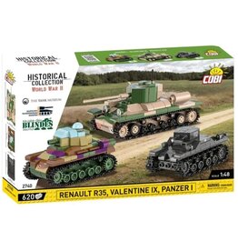 COBI COBI 2740 Renault R35, Valentine IX, Panzer I