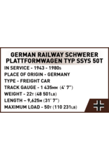 COBI COBI 6284 German Railway Plattformwagen Typ SSY