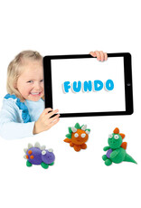 SES Creative SES FunDo dough - Dinos (3x90gr-1x40gr)