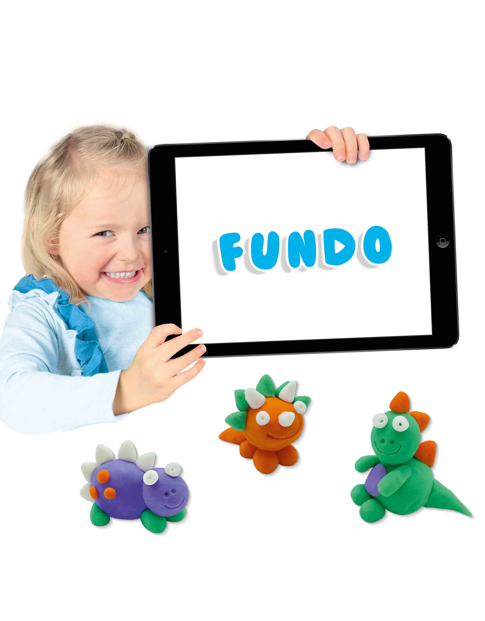 SES Creative SES FunDo dough - Dinos (3x90gr-1x40gr)