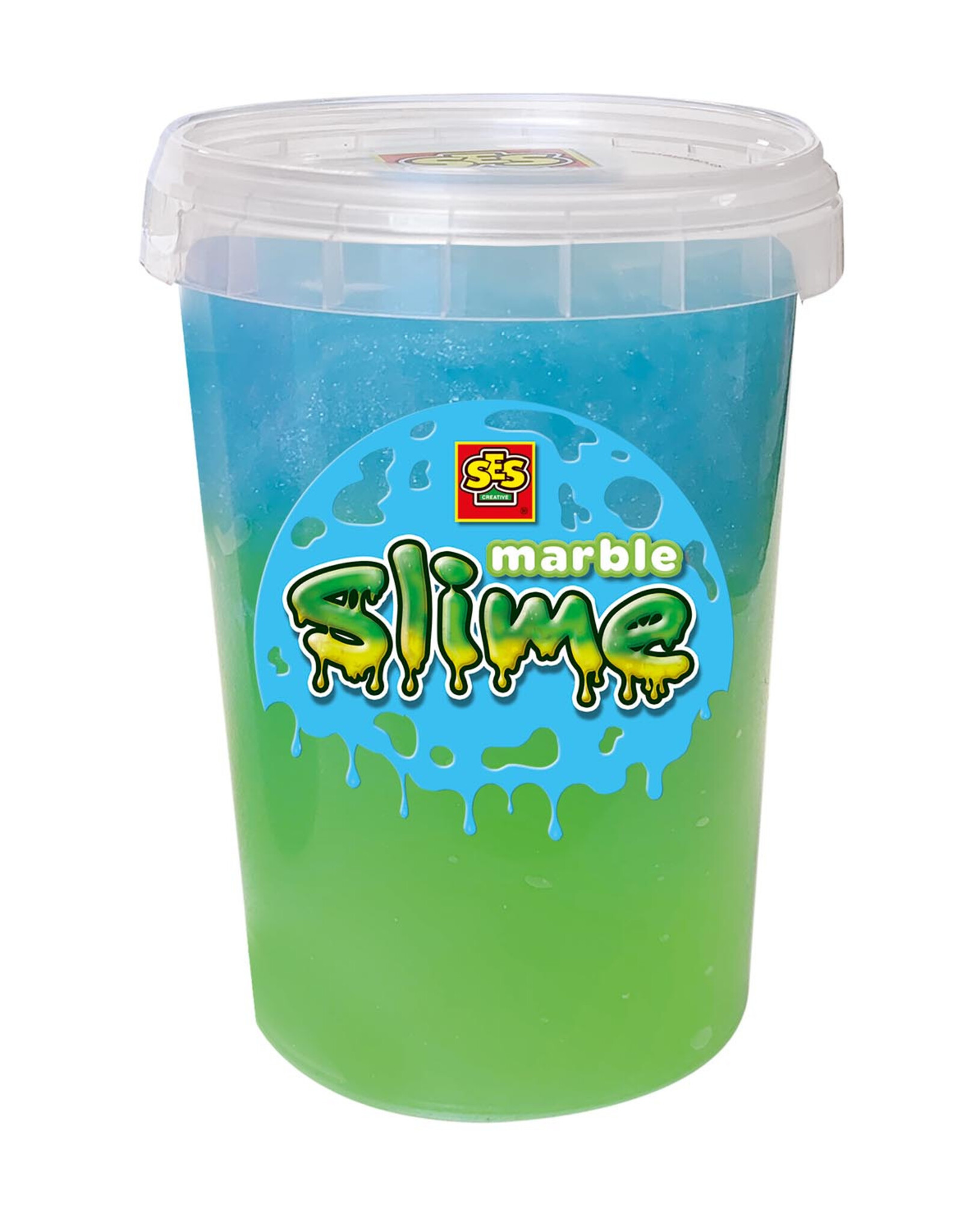 SES Creative SES Slime Marble - Groen en blauw 200gr
