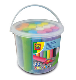 SES Creative Playground chalk 22pcs bucket