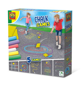 SES Creative 5-in-1 side walk chalk games