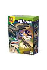 SES Creative SES - Explore - Dino und Skelett ausgraben 2 in 1 - T-rex