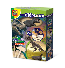 SES Creative Dino and skeleton excavation 2 in 1 - T-rex