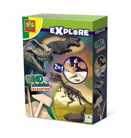 SES Creative Dino en skelet opgraven 2 in 1 - T-rex