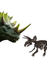 SES Creative SES - Explore - Dino en skelet opgraven 2 in 1 - Triceratops
