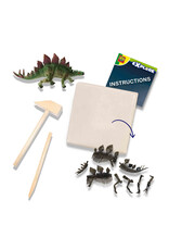 SES Creative SES - Explore - Dino und Skelett ausgraben 2 in 1 - Stegosaurus