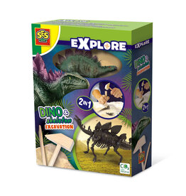 SES Creative Dino and skeleton excavation 2 in 1 - Stegosaurus