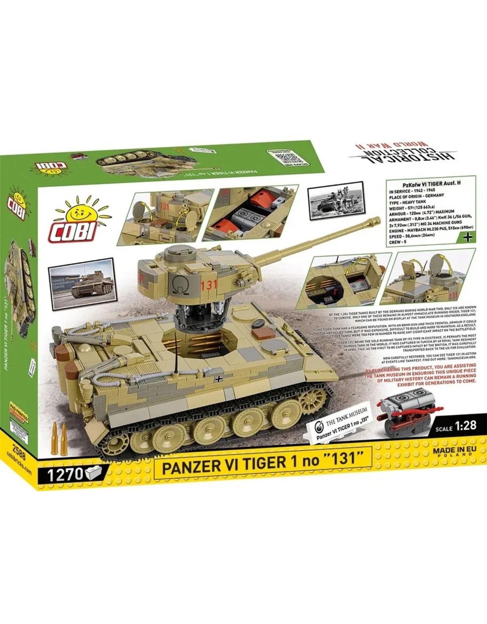 COBI COBI 2588 Panzer VI Tiger I  nr 131