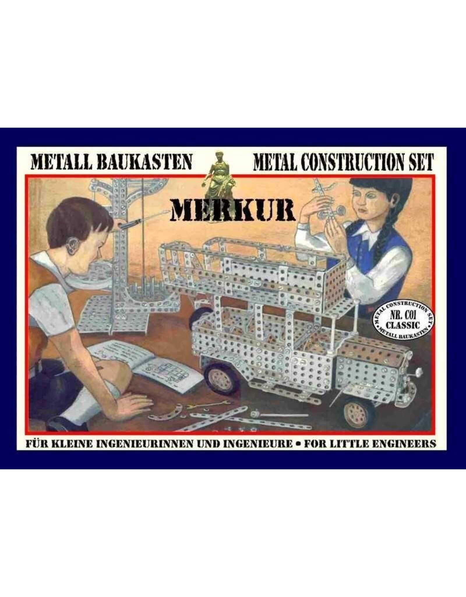Merkur Merkur - Classic C01 - retro - metalen constructieset - 929 onderdelen