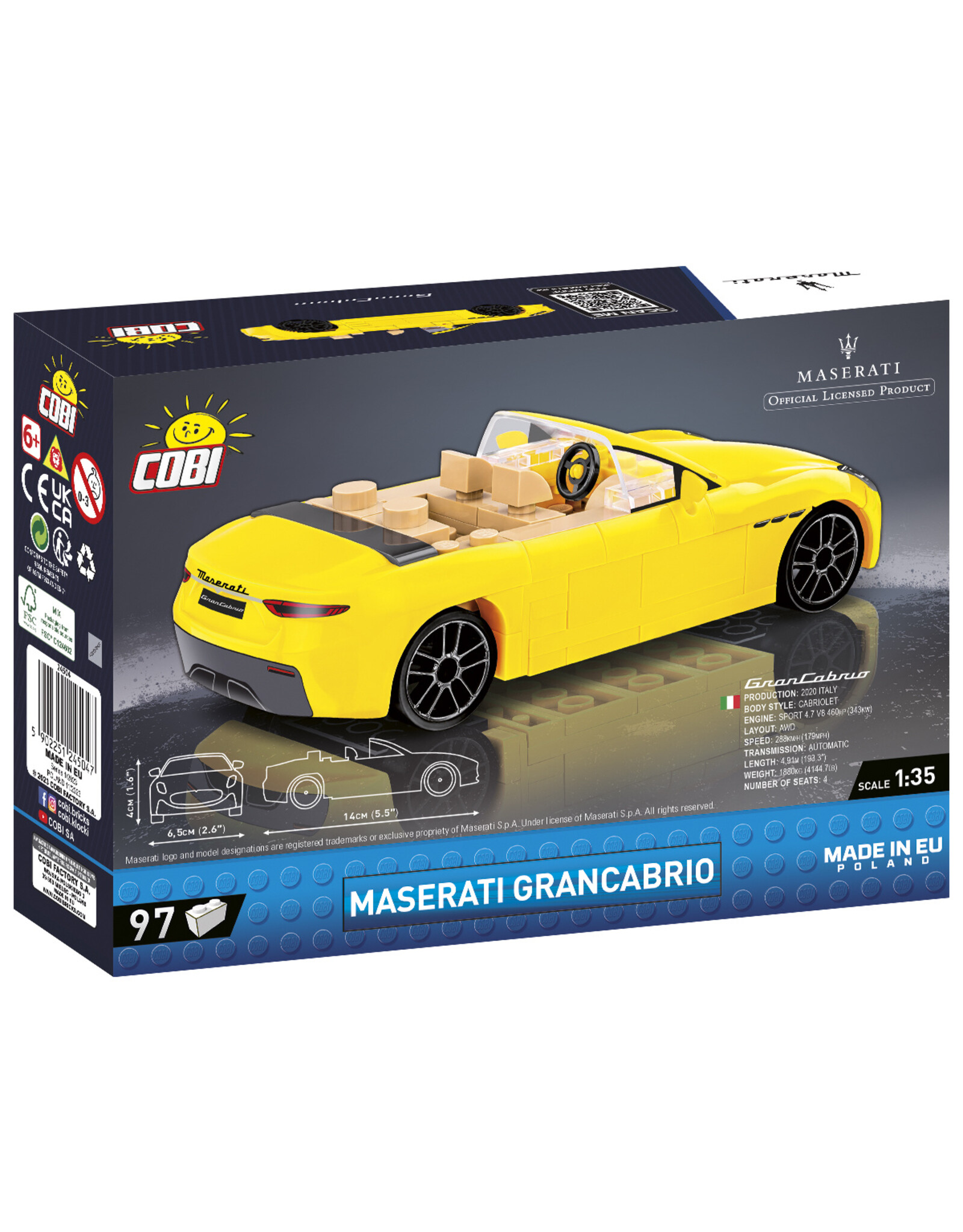 COBI COBI - Maserati 24504 - GranCabrio