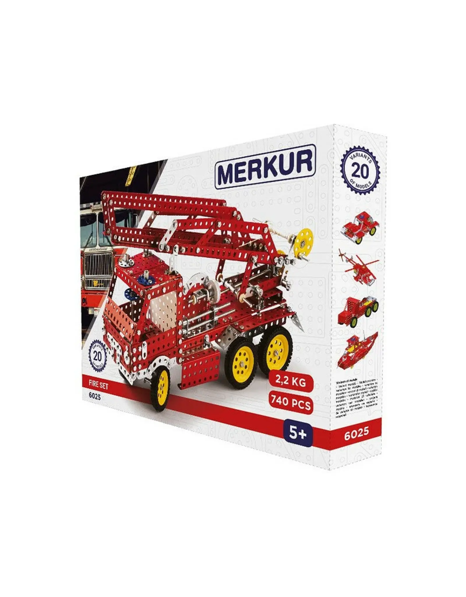 Merkur Merkur - Feuerwehr-Set - Metallbaukasten - 740 Teile
