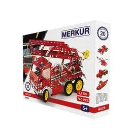 Merkur Brandweer set - metalen constructieset - 740 onderdelen