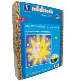 Ministeck ministeck "Glow in the dark" - Sonne, Mond und Sterne