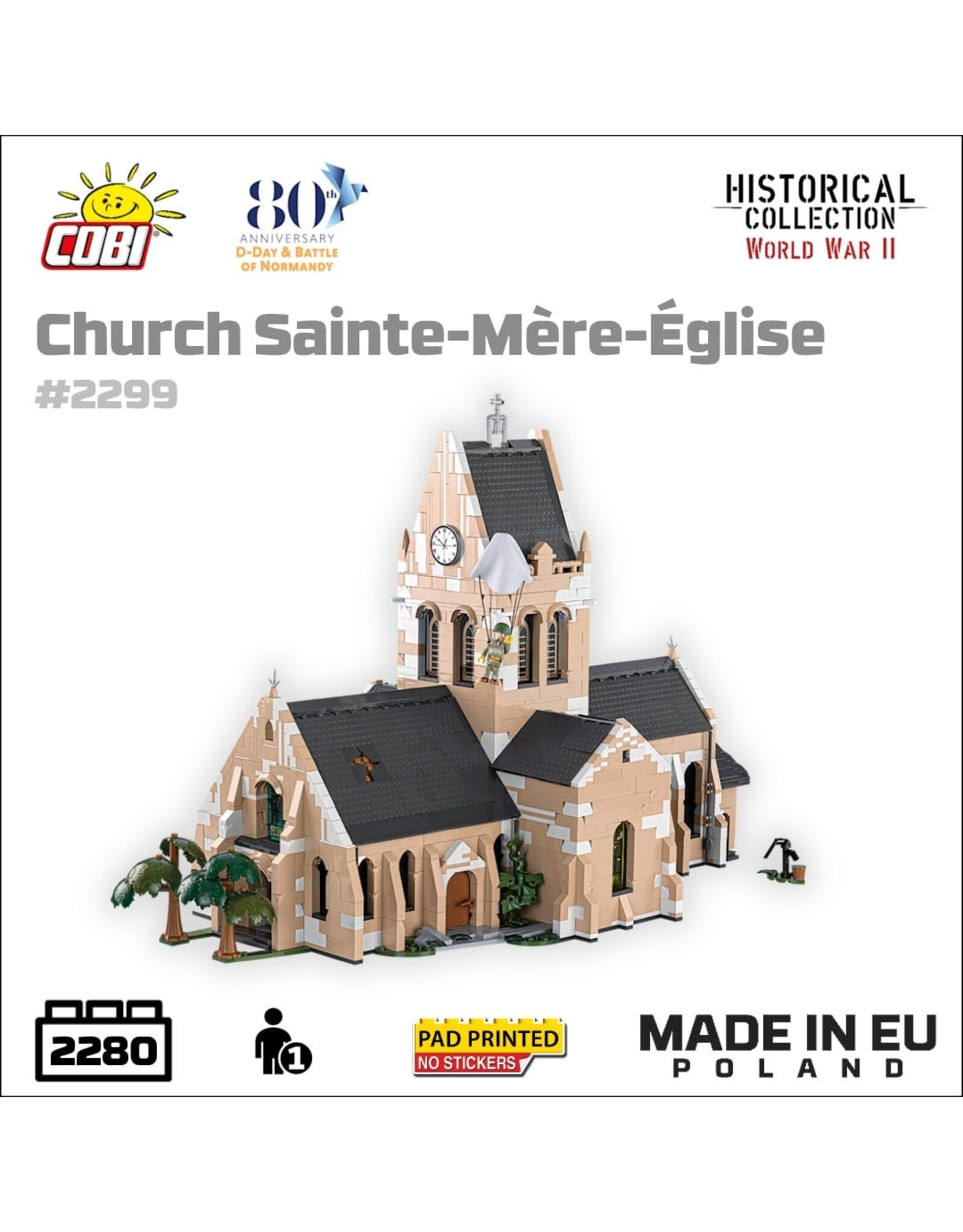 COBI COBI 2299 Sainte-Mère-Église kerk