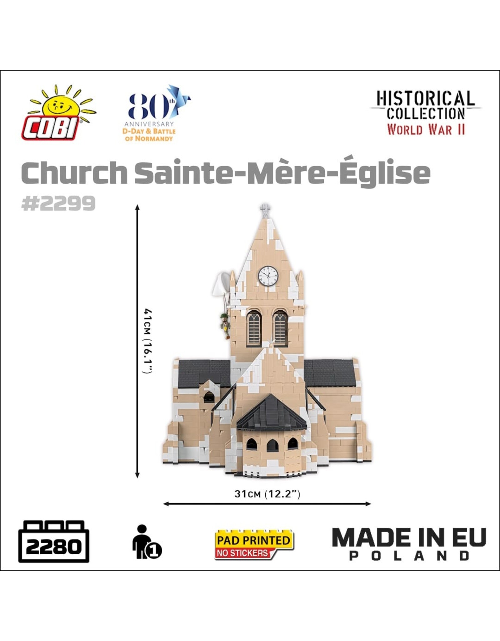 COBI COBI 2299 Sainte-Mère-Église kerk