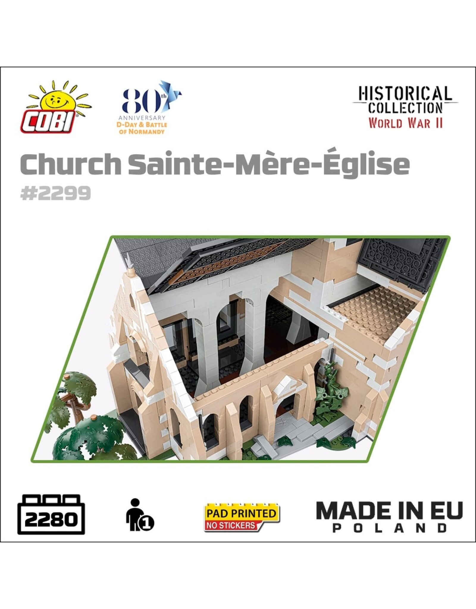 COBI COBI 2299 Sainte-Mère-Église kerk