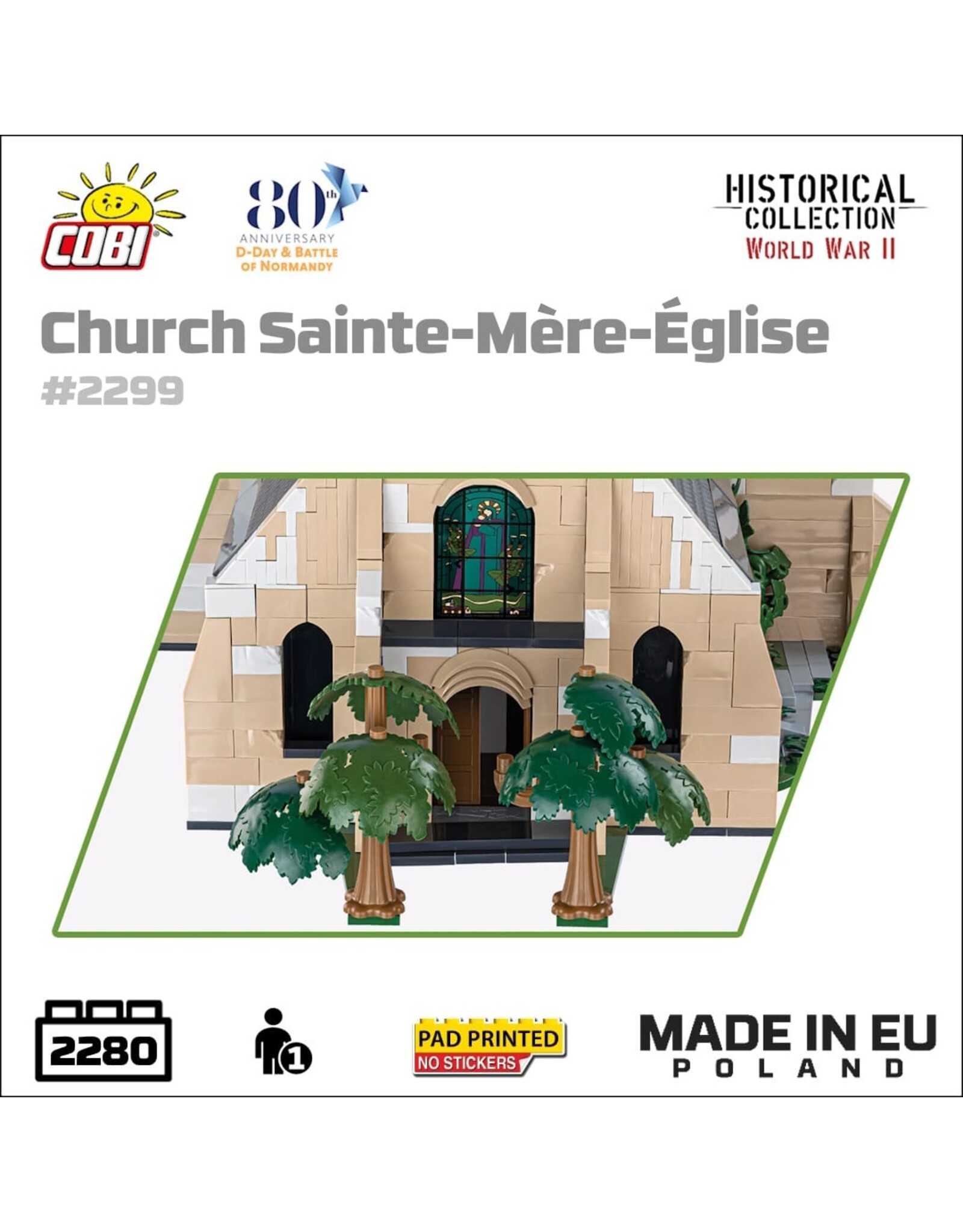 COBI COBI 2299 Sainte-Mère-Église kerk