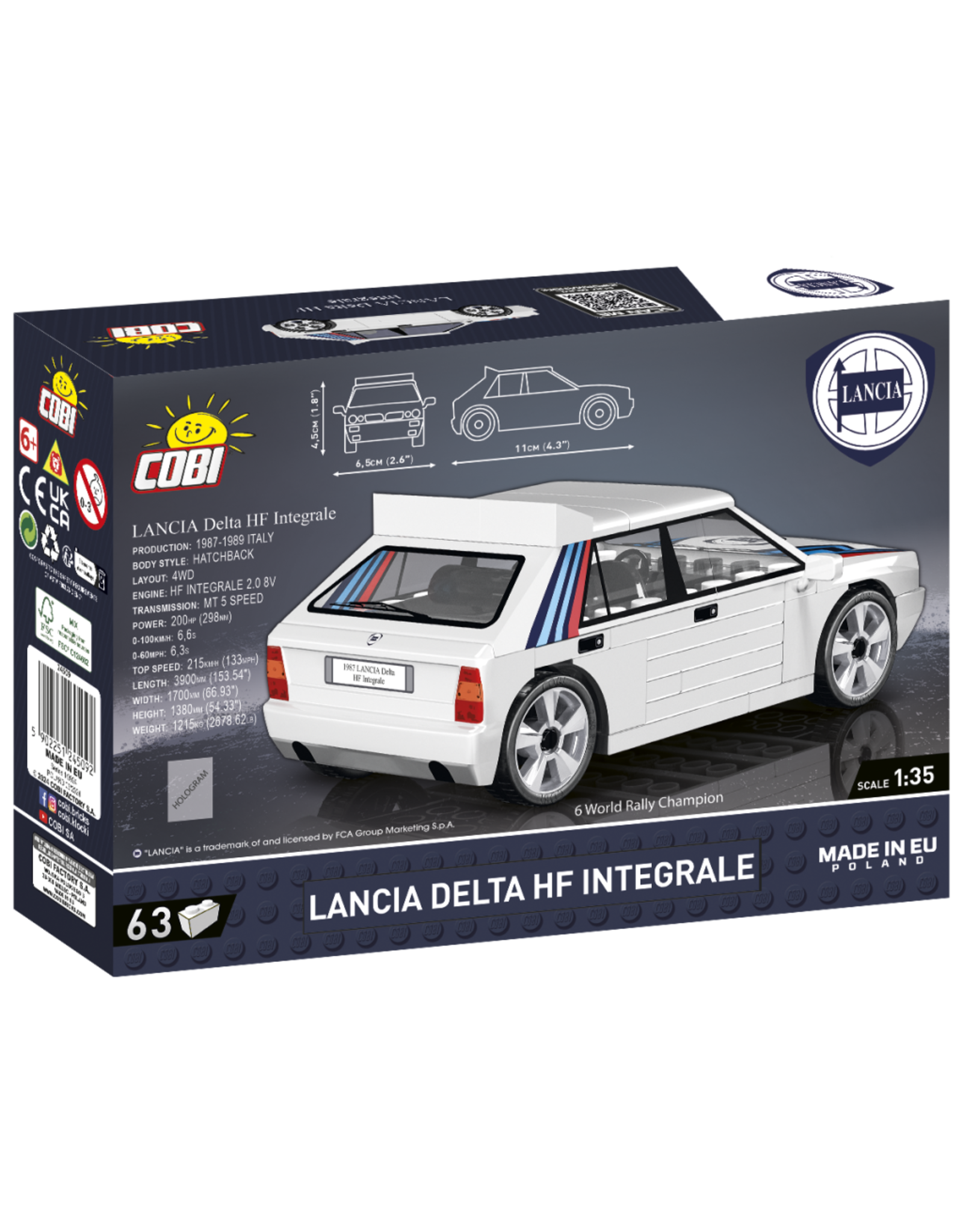 COBI COBI 24509 1988 LANCIA DELTA HF INTEGRALE