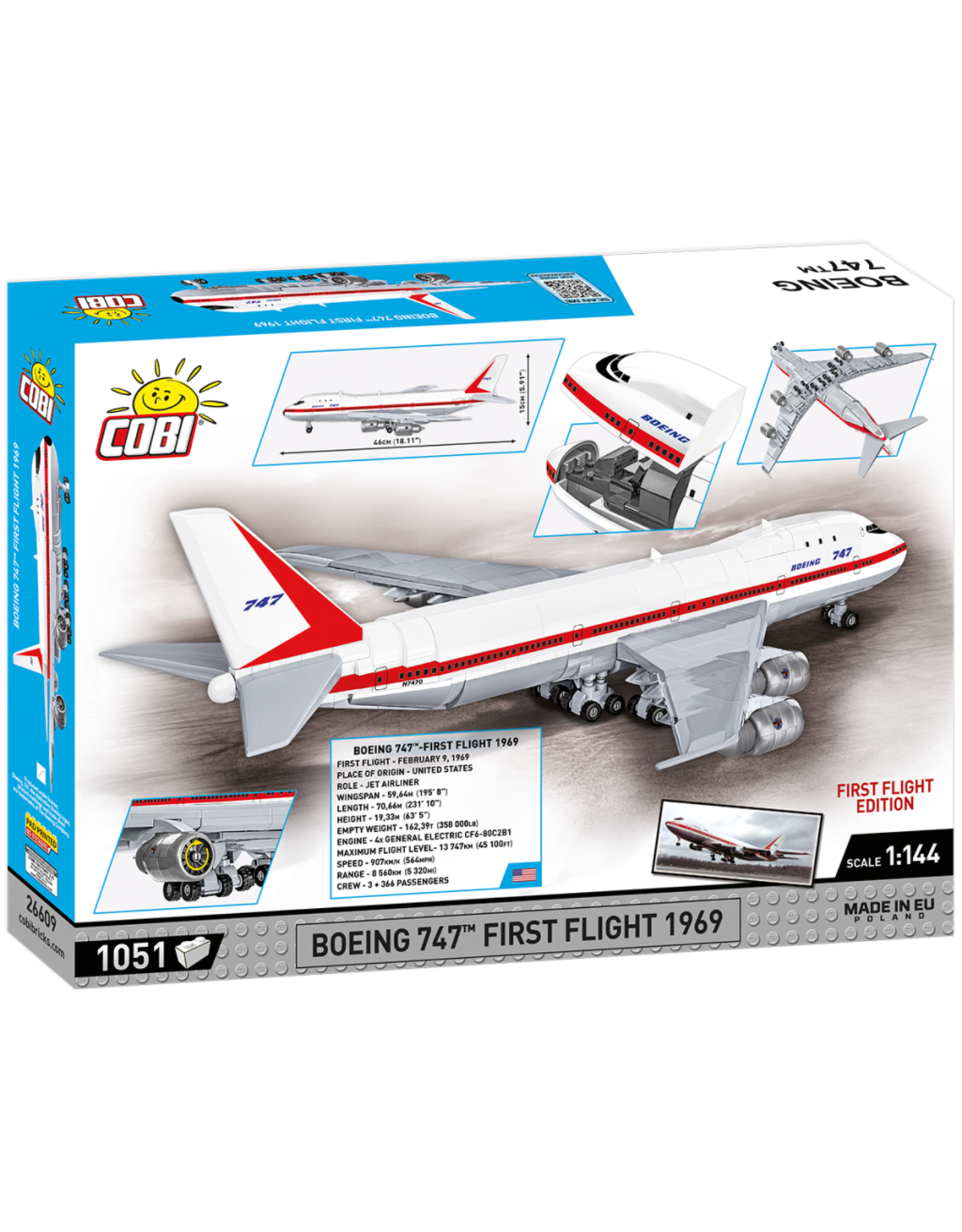 COBI COBI 26609 Boeing 747 First Flight 1969