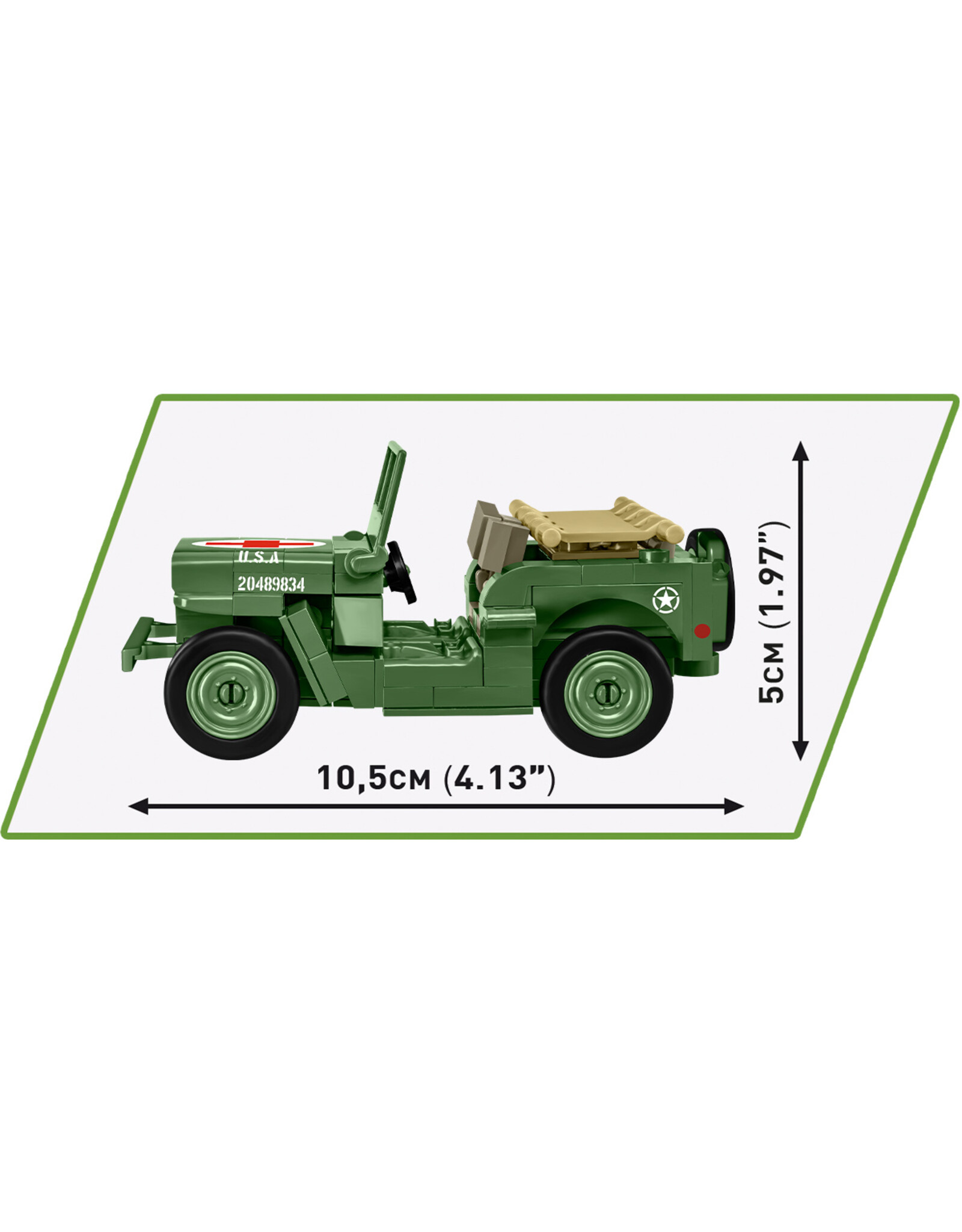 COBI COBI 2296 WILLYS MB & M2 GUN