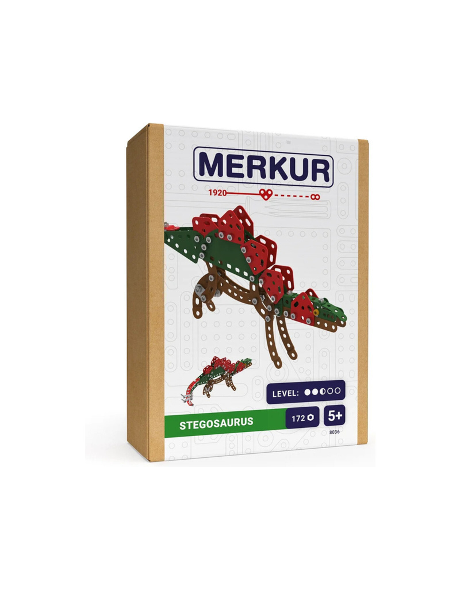 Merkur Merkur - Stegosaurus - metalen constructieset - 172 onderdelen