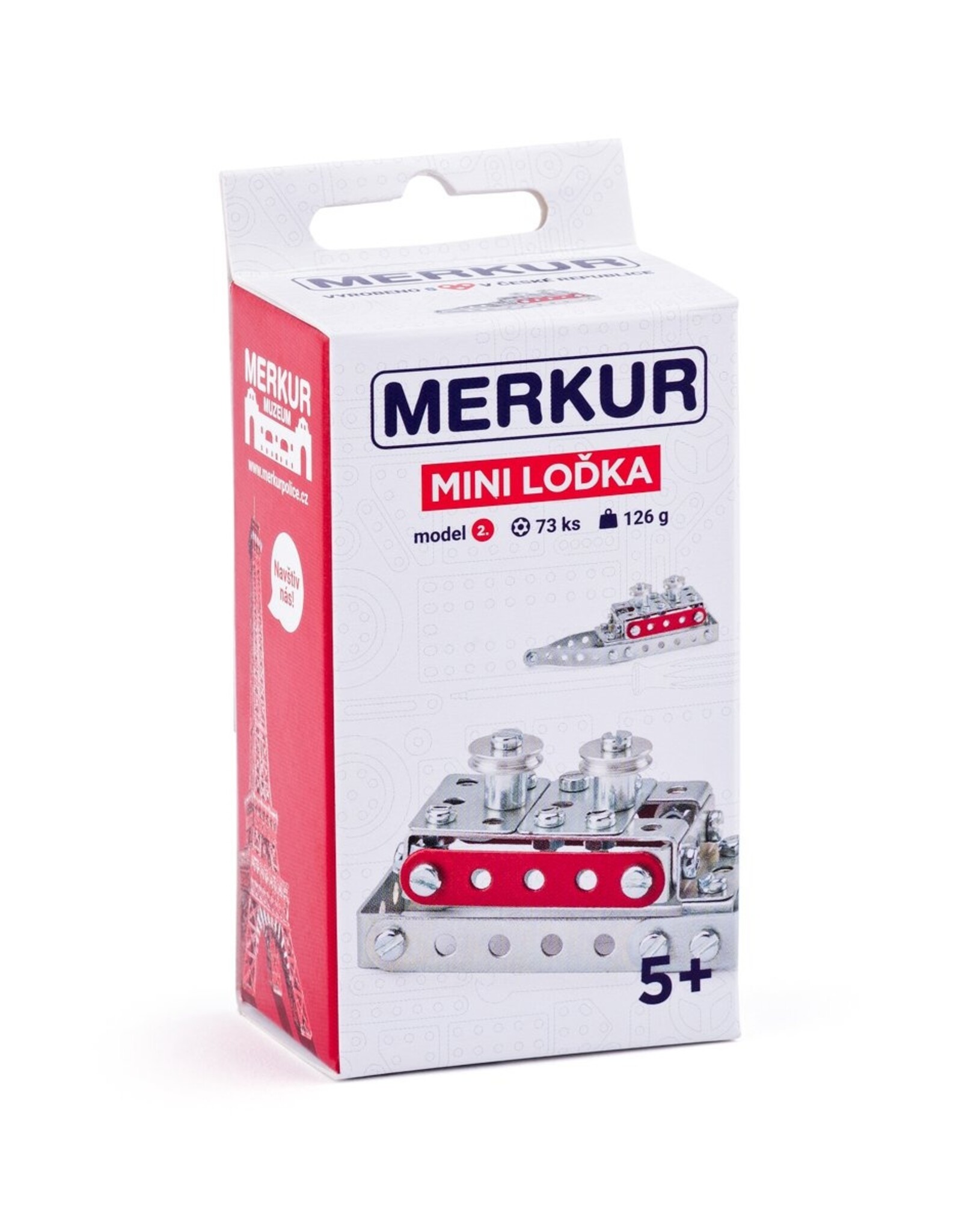 Merkur Merkur - Mini 52 - Boot - metalen constructieset - 73 onderdelen