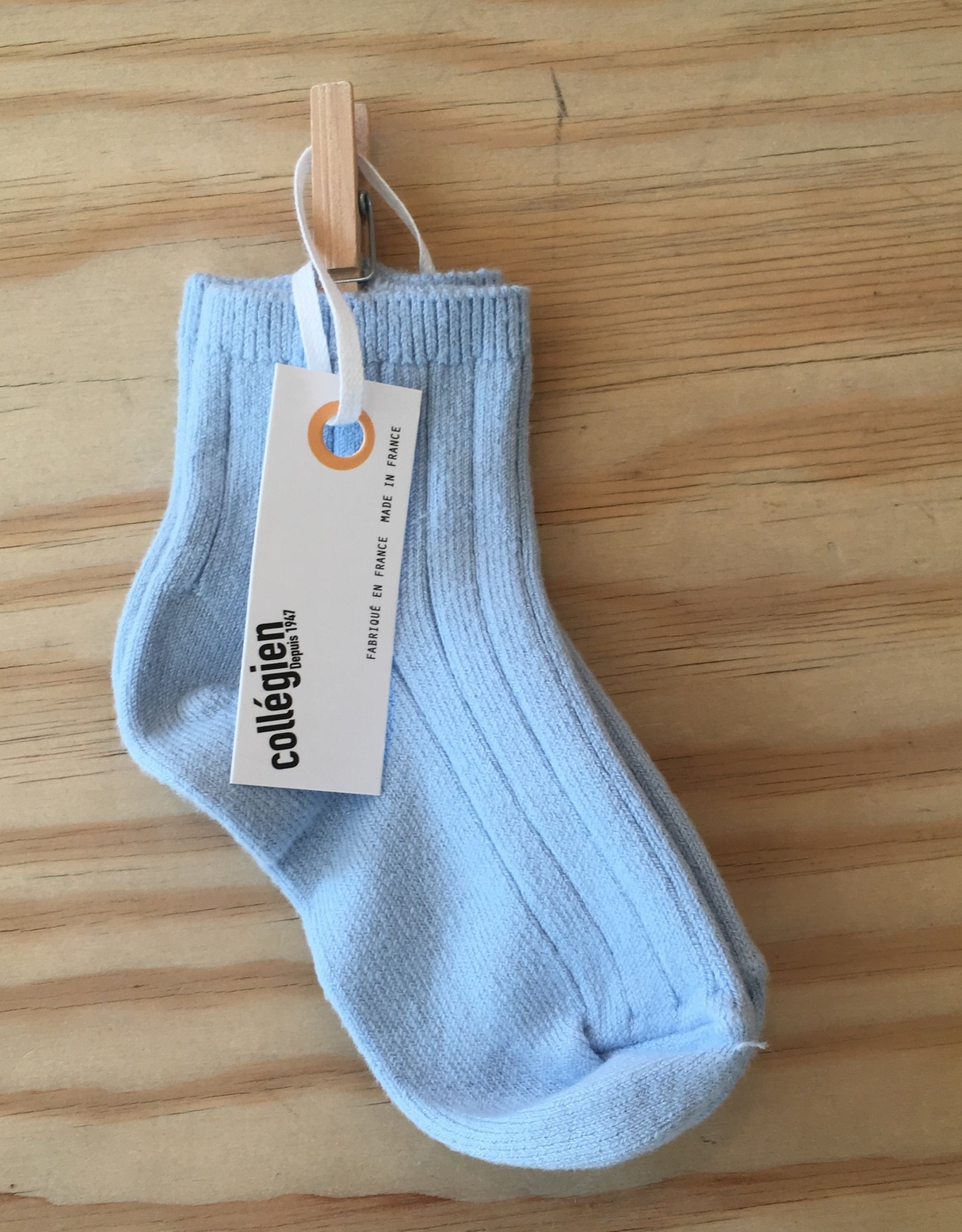 COLLÉGIEN COLLEGIEN CHAUSSETTES COURTES BLEU PASTEL