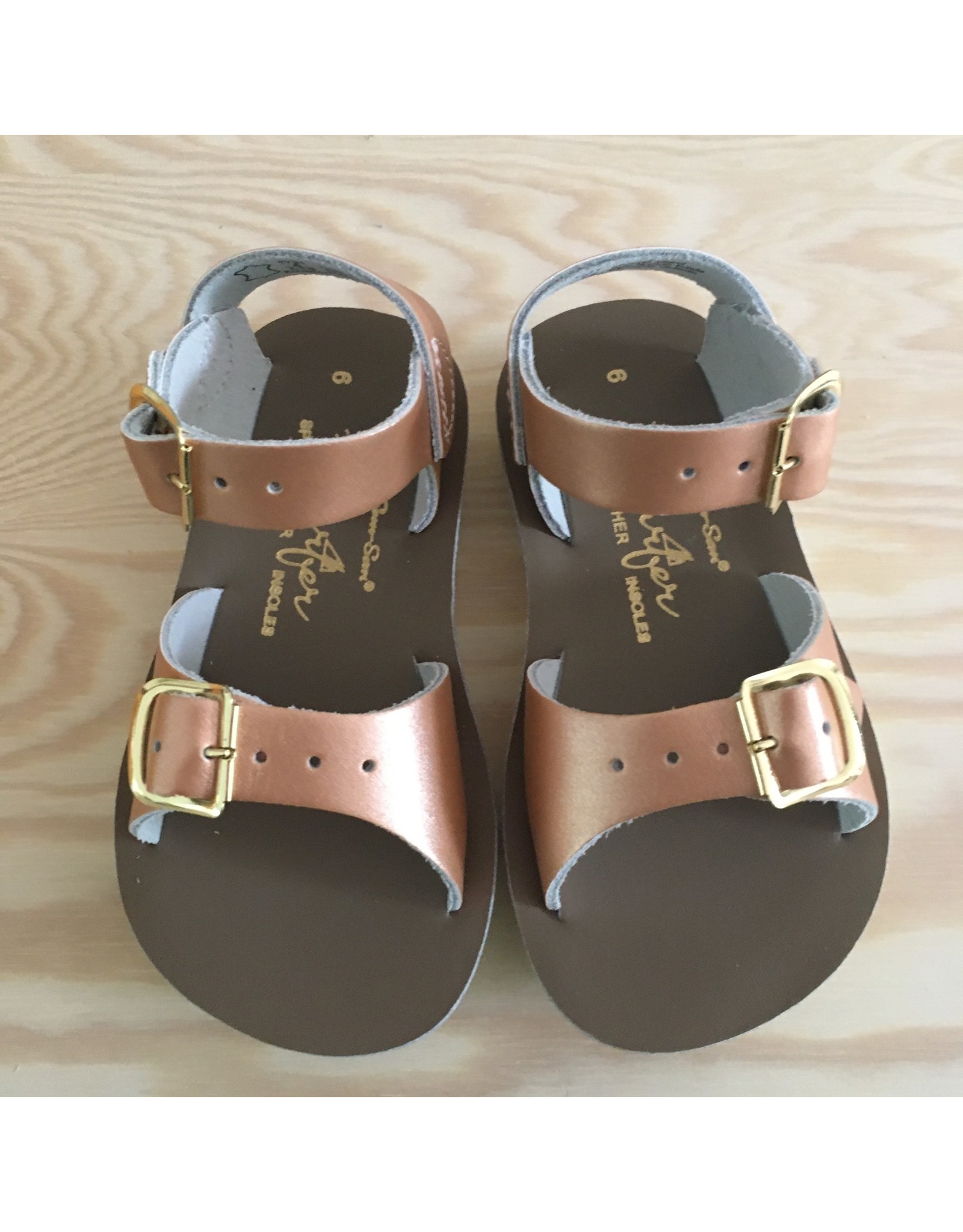 salt water leather sandals