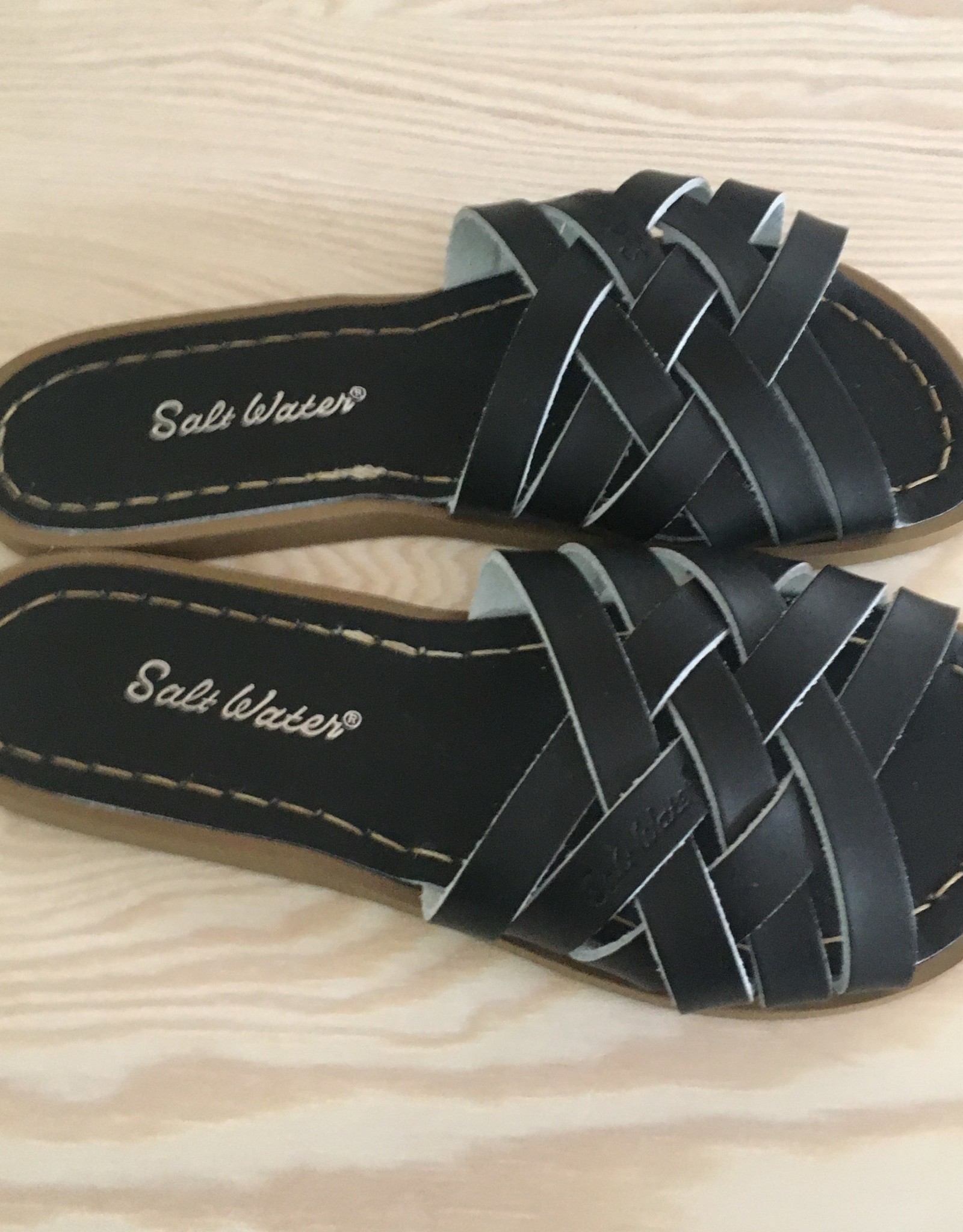 SALT-WATER SANDALS SALT-WATER SANDALS RETRO SLIDE BLACK ADULT