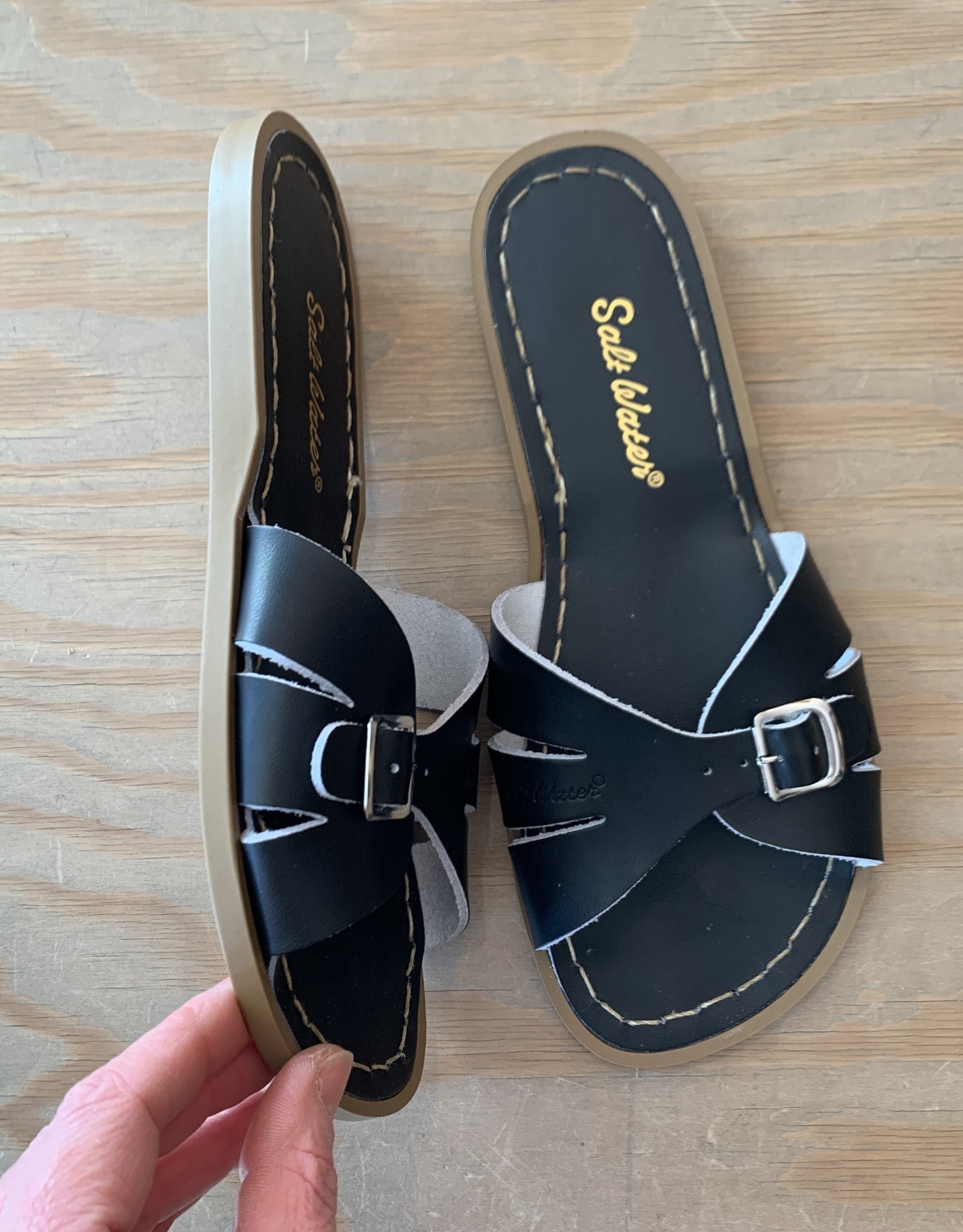 SALT-WATER SANDALS SALT-WATER SANDALS SWC SLIDE BLACK ADULT