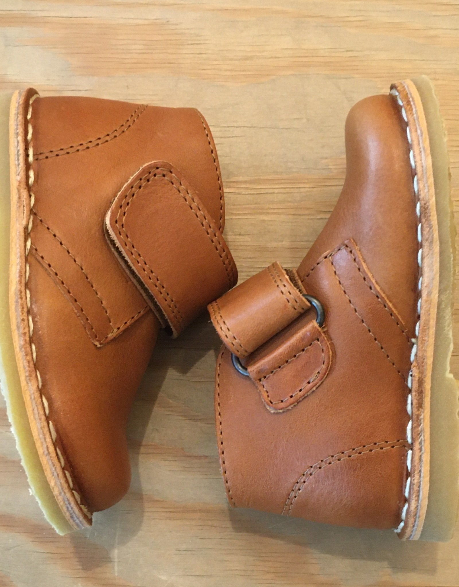 PETIT NORD PETIT NORD DESERT BOOT VELCRO COGNAC