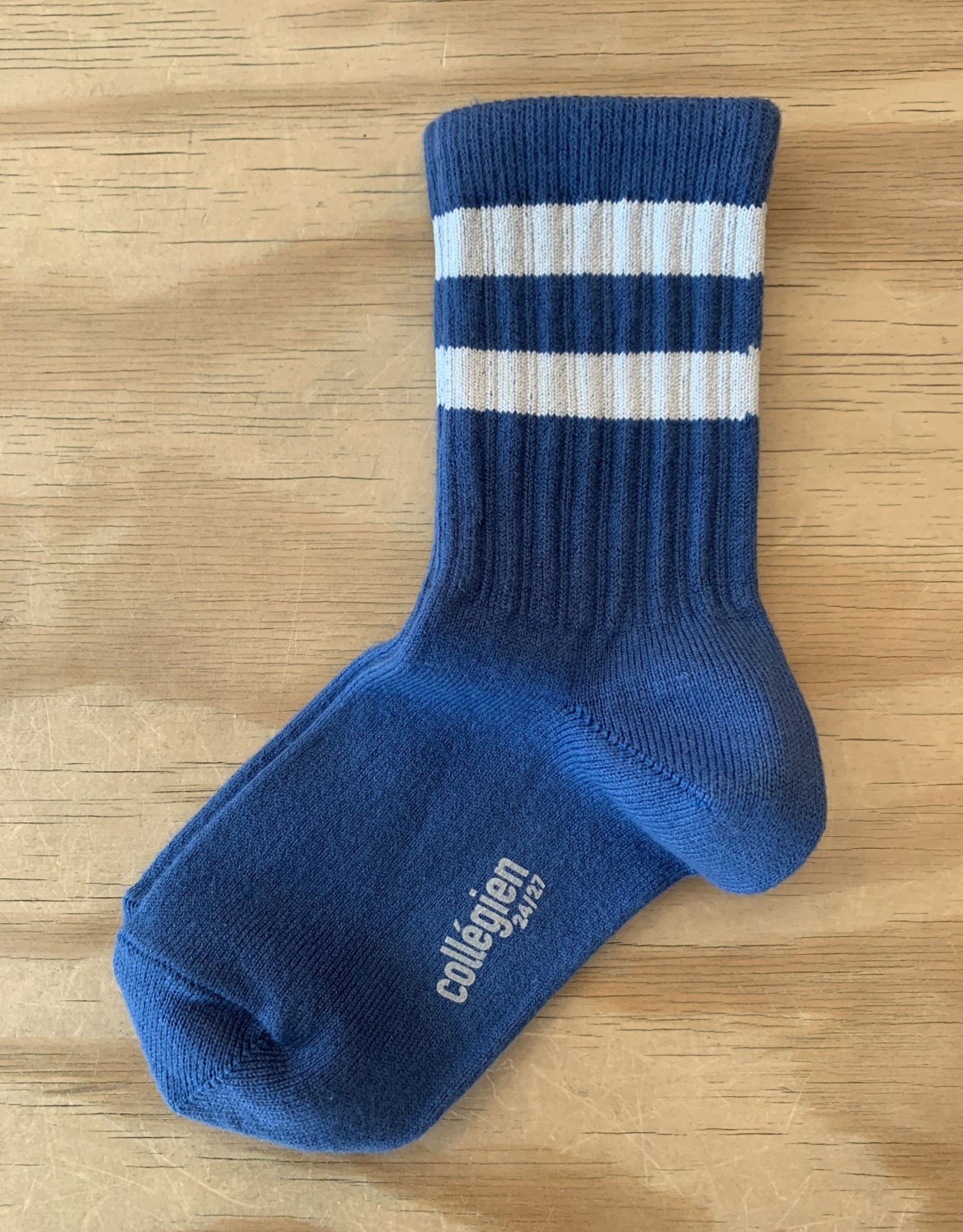 COLLÉGIEN COLLÉGIEN CHAUSSETTES NICO RAYURES SPORT BLEU SAPHIR