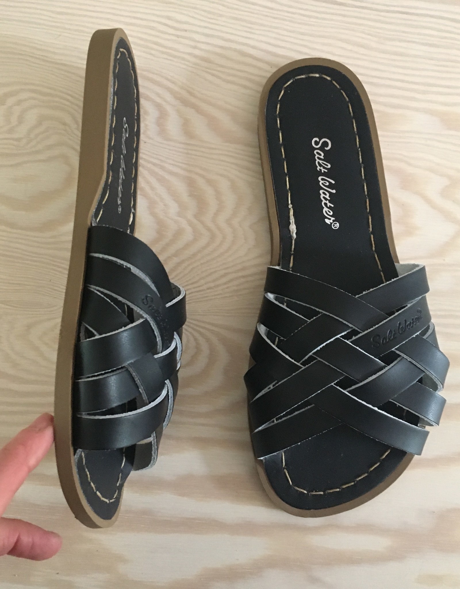 SALT-WATER SANDALS SALT-WATER SANDALS RETRO SLIDE BLACK ADULT