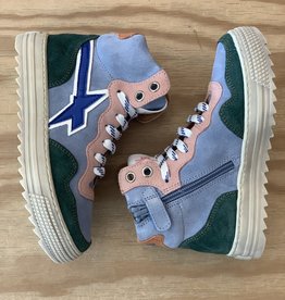 W6YZ NEW MIG ZIP SUEDE MILITARE/CELESTE