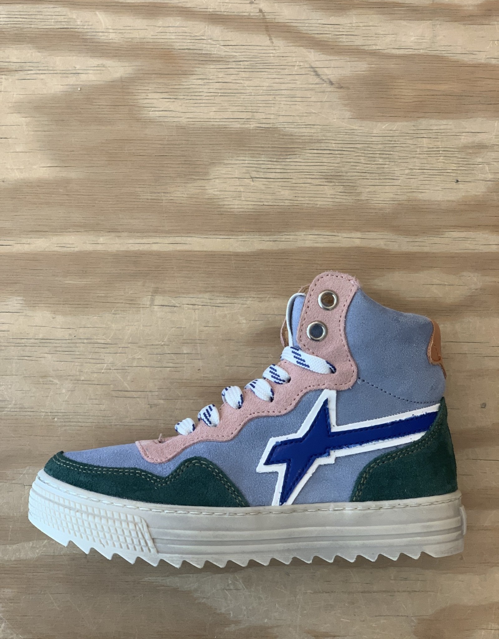 W6YZ NEW MIG ZIP SUEDE MILITARE/CELESTE