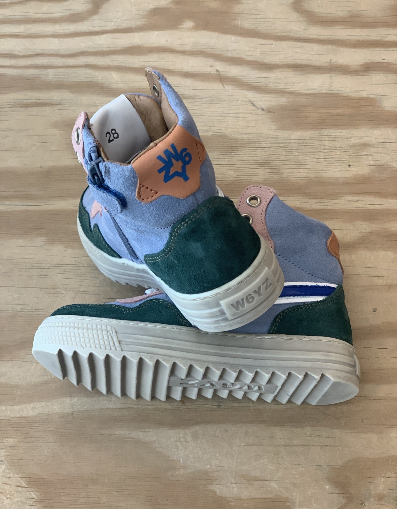 W6YZ NEW MIG ZIP SUEDE MILITARE/CELESTE