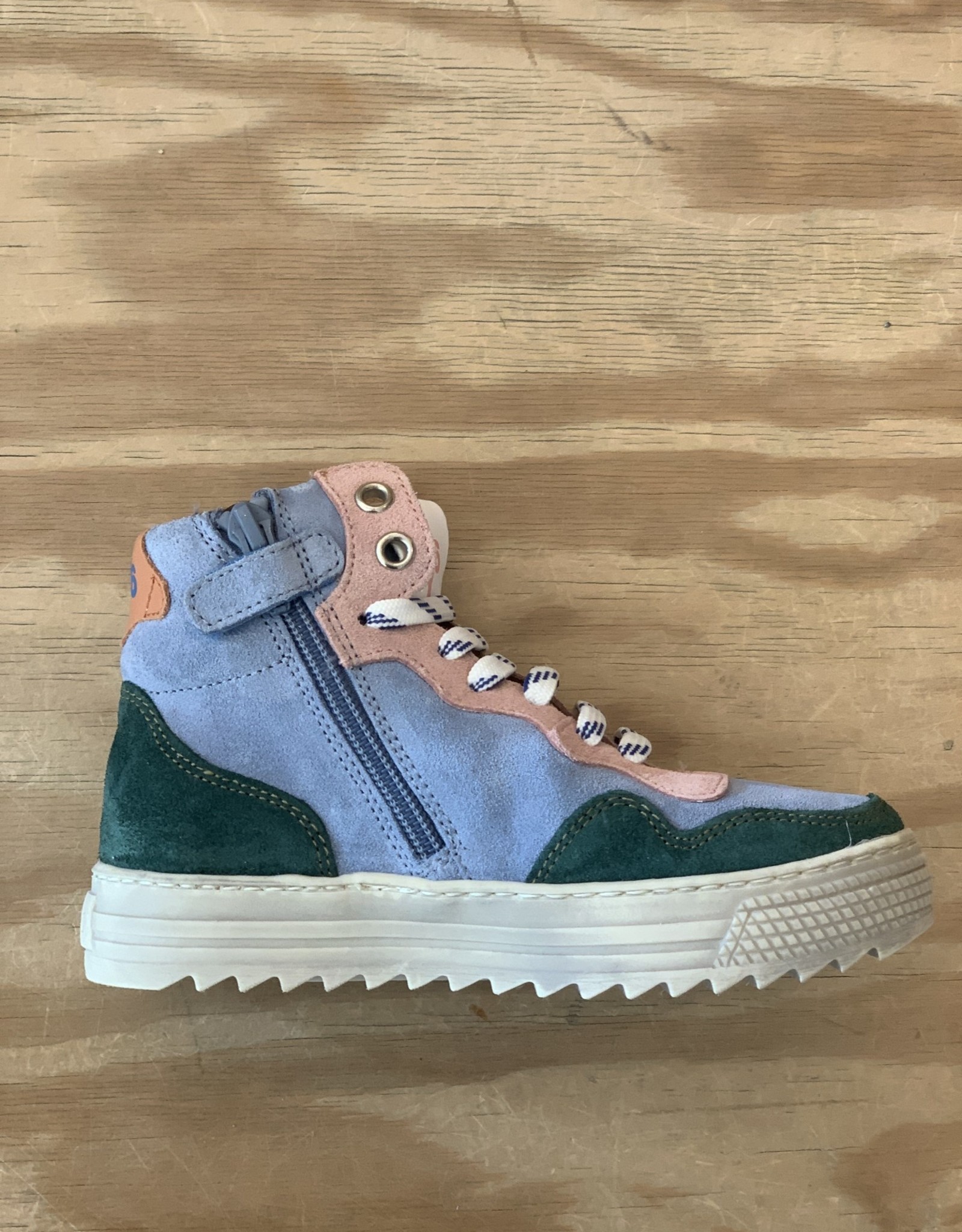 W6YZ NEW MIG ZIP SUEDE MILITARE/CELESTE