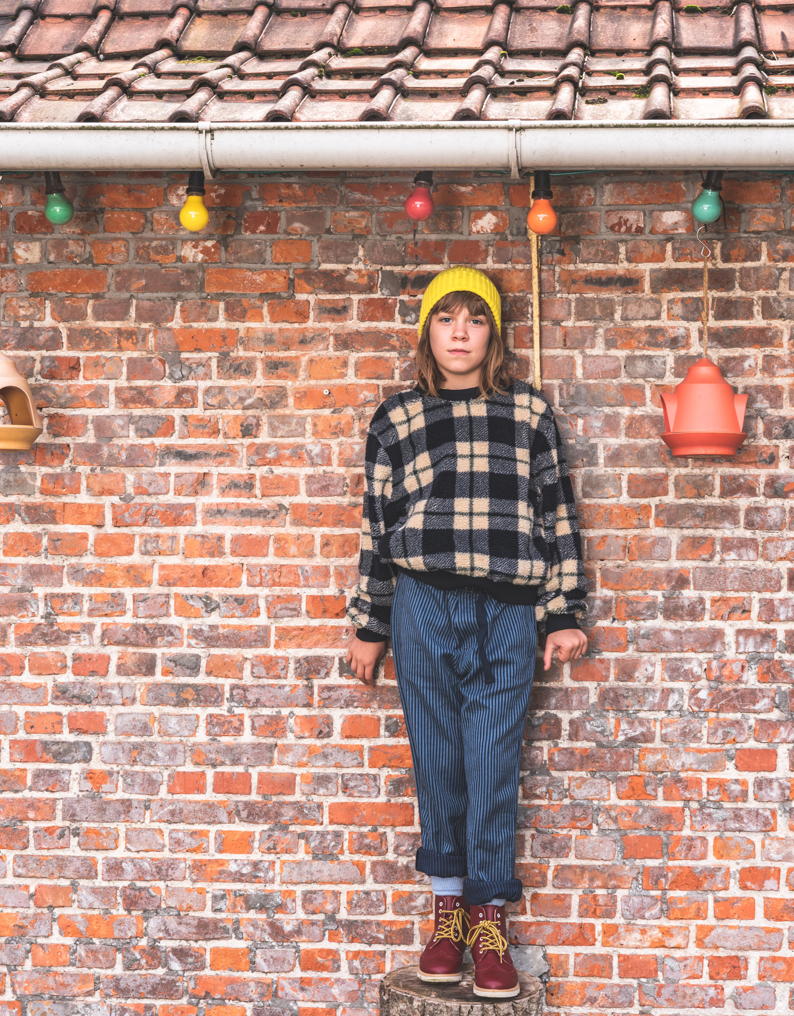 YOUNG SOLES YOUNG SOLES SIDNEY BROGUES VEGAN CHERRY